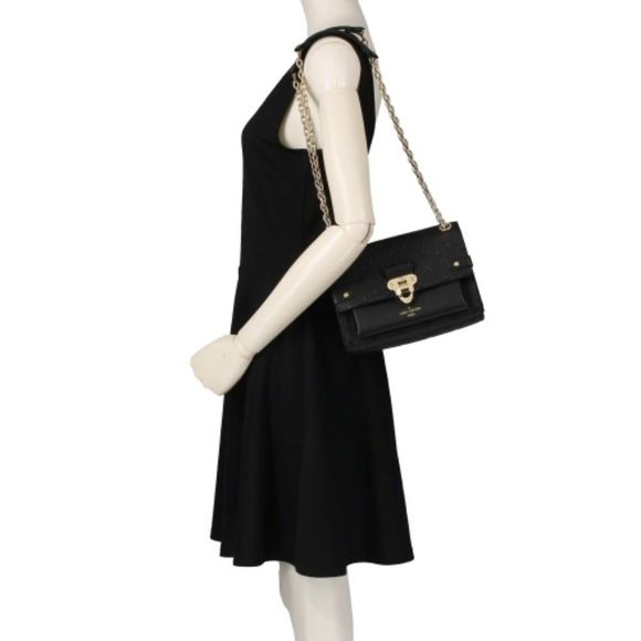 Louis Vuitton Emplant Vavin Black Noir Monogram Empreinte Leather Shoulder Bag - Picture 5 of 8